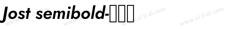 Jost semibold字体转换